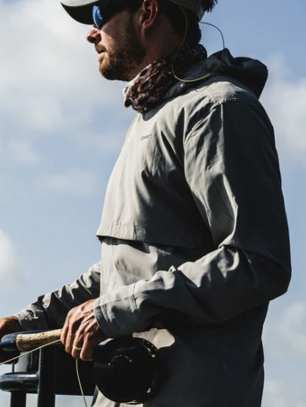 Simms NWT Men's Latitude Hoody, featuring UPF 50 sun protection mechanical Vent - Picture 6 of 16